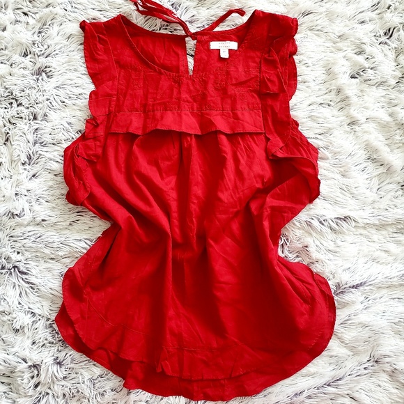 LC Lauren Conrad Tops - Red Lauren Conrad Blouse